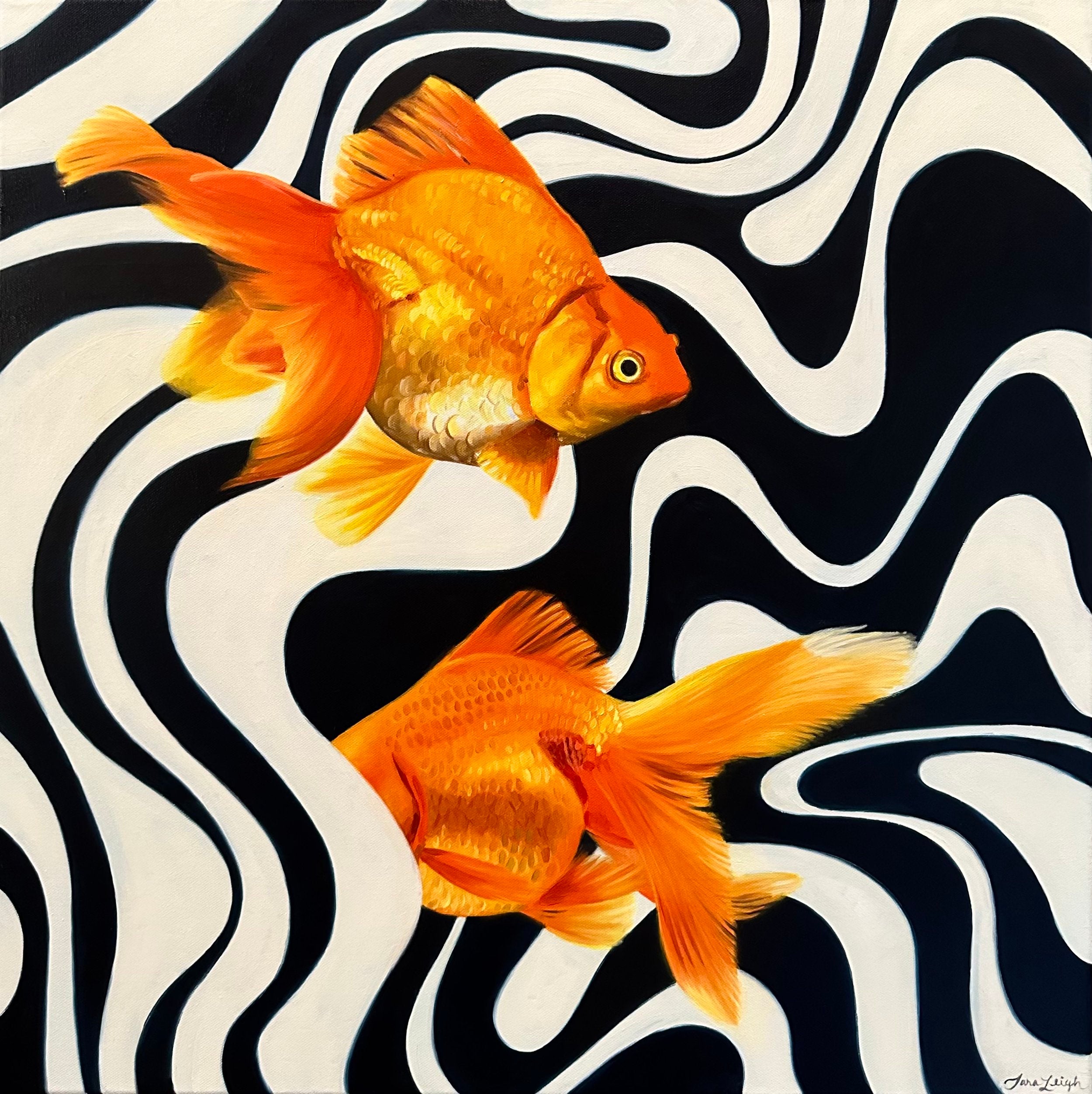 Goldie goldfish greeting card