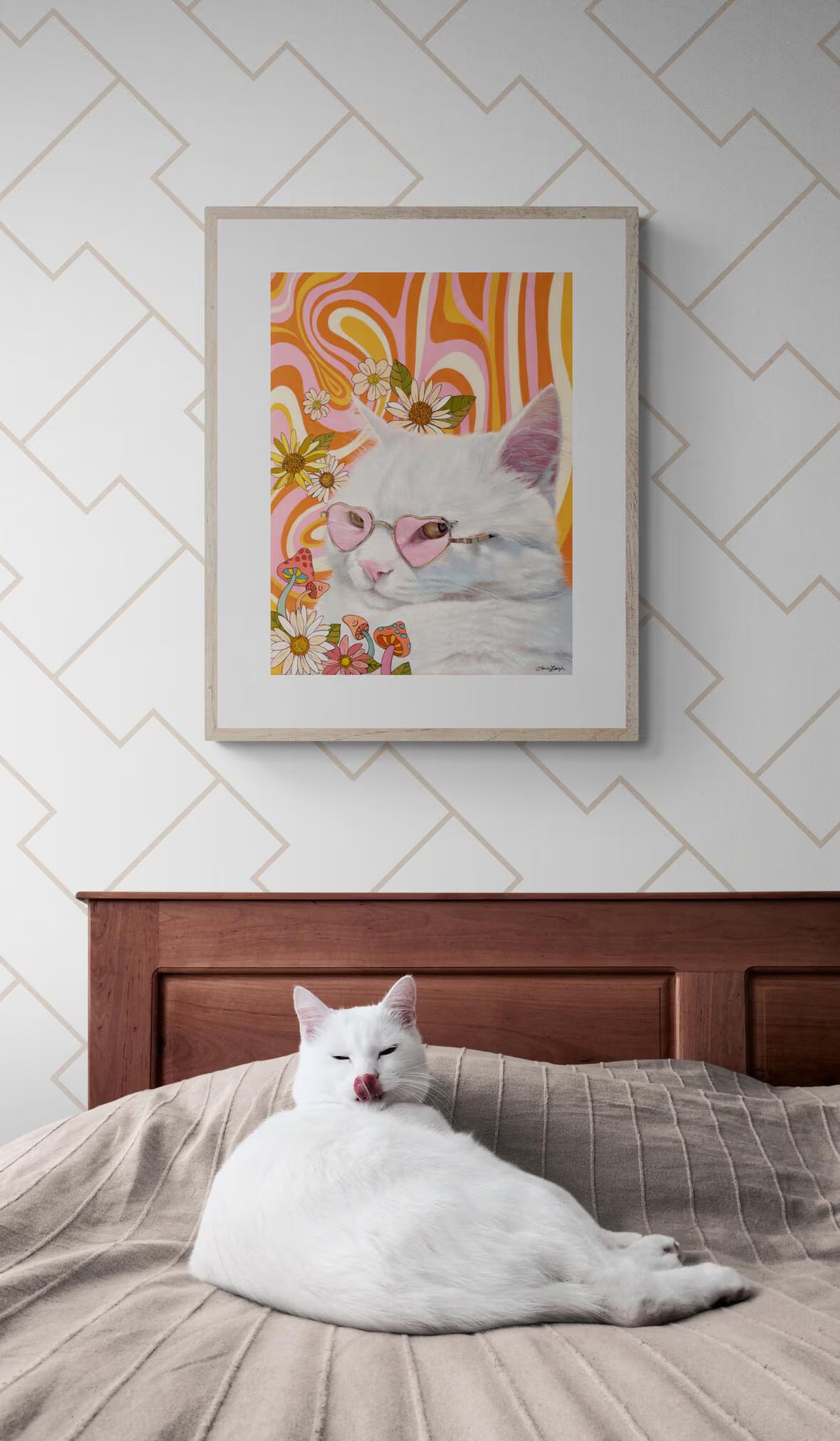 Cat Nipped Fine Art Print