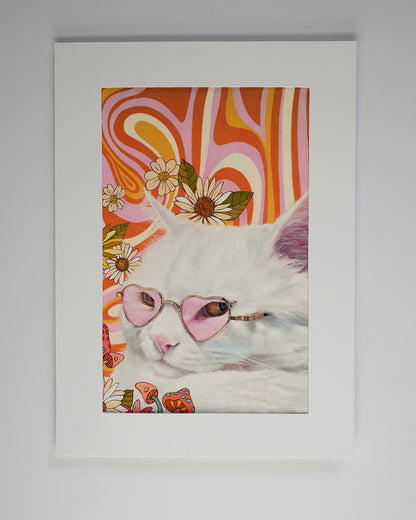 Cat Nipped Greeting Card