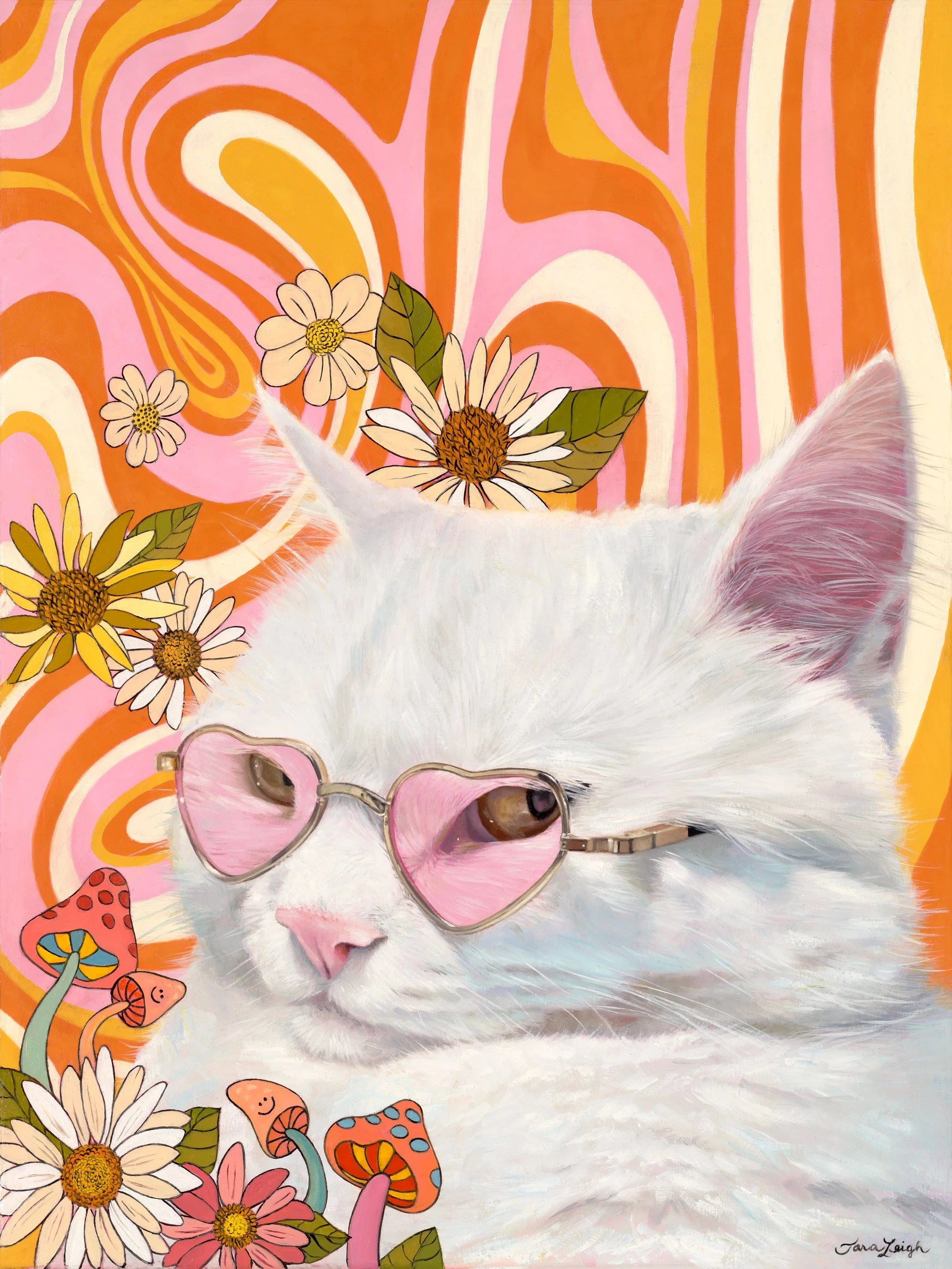 Cat Nipped greeting card