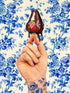 Dipped chocolate strawberry greeting card