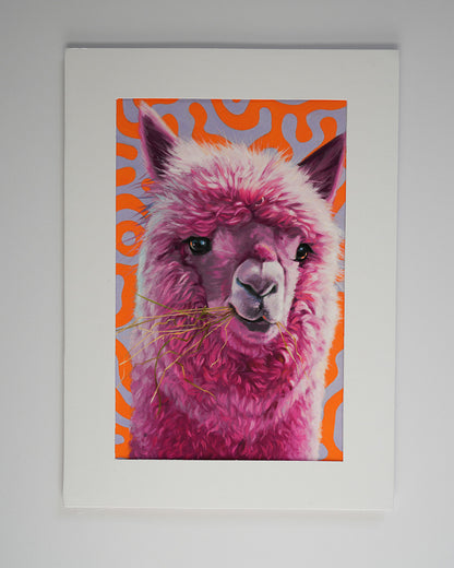 Dolly Llama Greeting Card