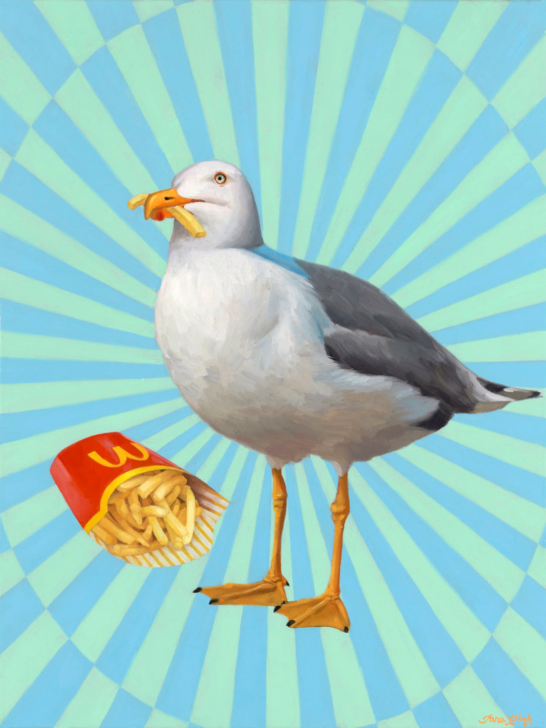Fry-Day seagull greeting card
