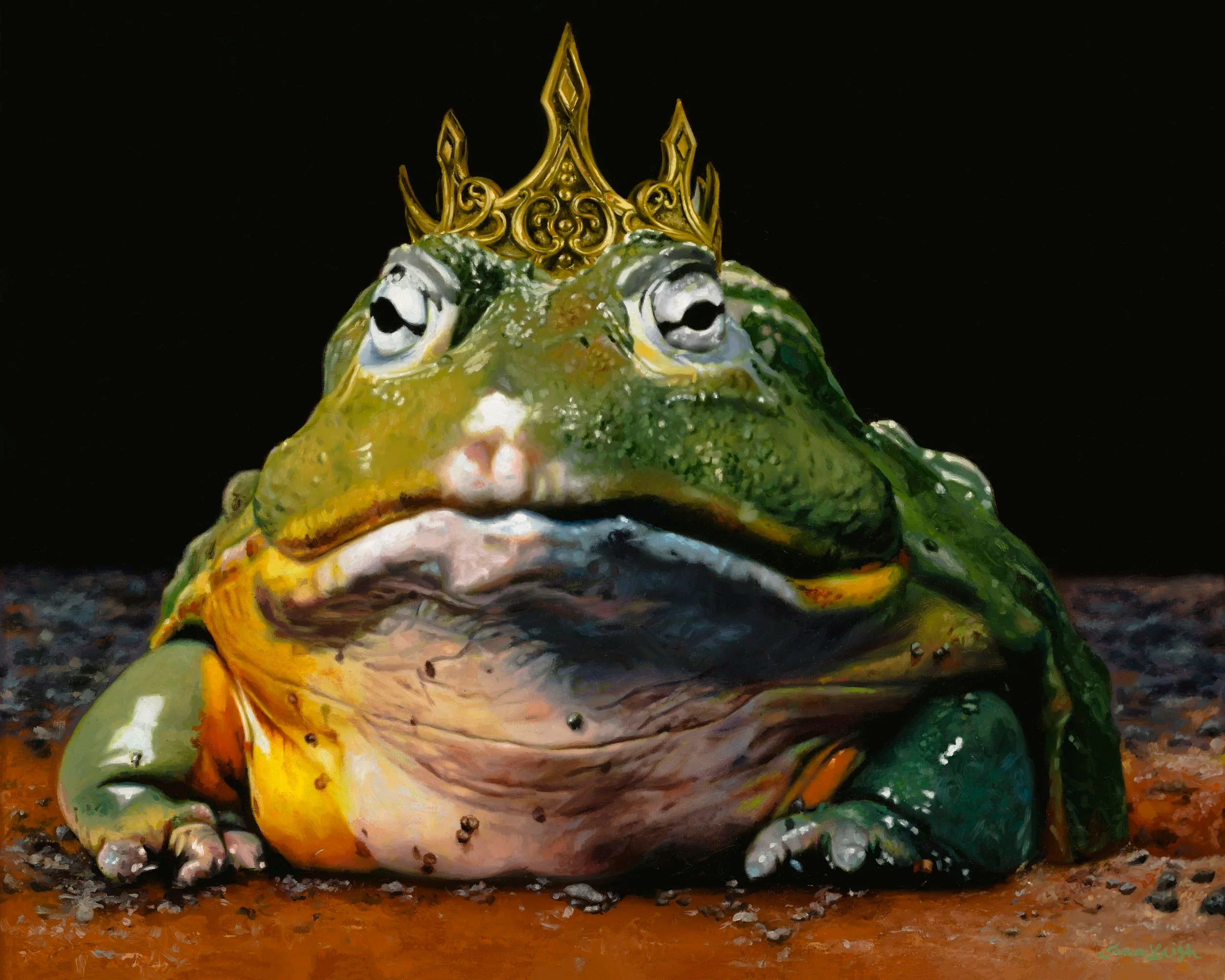 Kiss Me toad prince greeting card