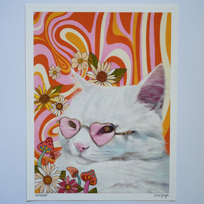 Cat Nipped Fine Art Print